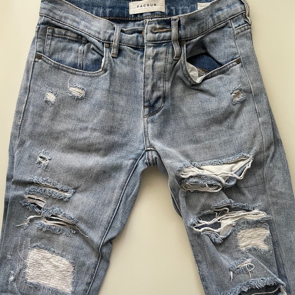 Pacsun boyfriend jeans with rips